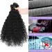Water Wave Human Hair Bundles Curly Deep Wave Brazilian Natural Black Remy Hair 100% Human Hair_voghion.com