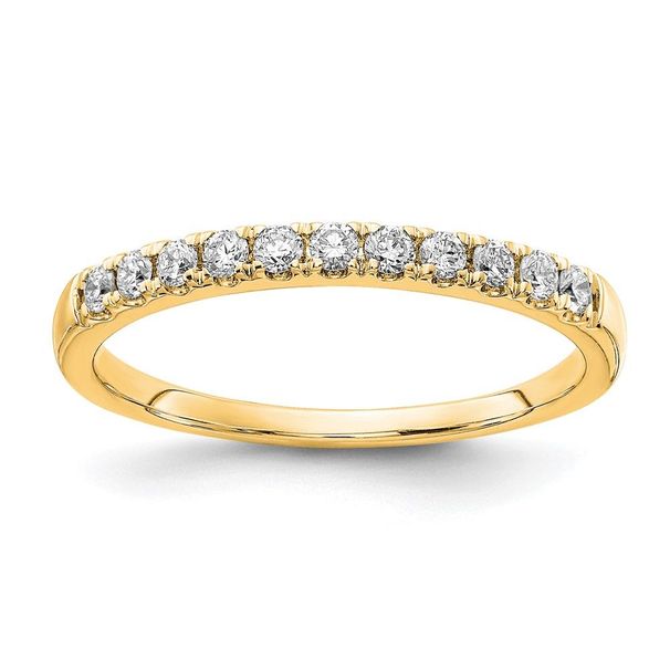 14k 1/4 Carat Lab Grown Diamond VS/SI+ G+ Complete Wedding Band_voghion.com