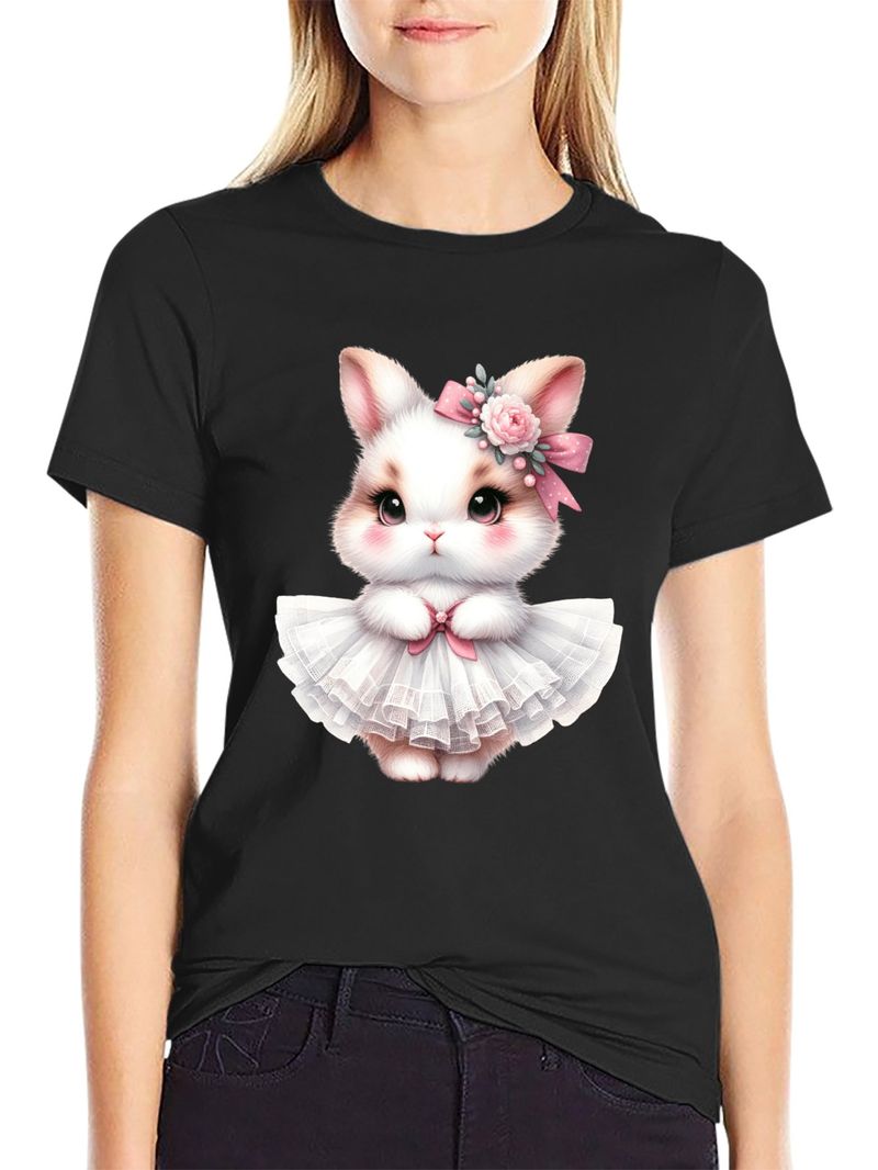 Frühling und Sommer neue Damenmode aus Europa und Amerika, lockere Oberteile, bedruckte Damen-T-Shirts_voghion.com