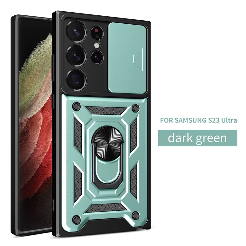 Θήκη και καλύμματα τηλεφώνου κατάλληλα για Samsung S24ULTRA μαγνητική περιστρεφόμενη βάση δαχτυλιδιού θήκη κινητού τηλεφώνου Shunjia push window S23 αντιπτωτική_voghion.com