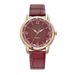 quartz women's watch two-color dial belt Women's Watch creative watch_voghion.com