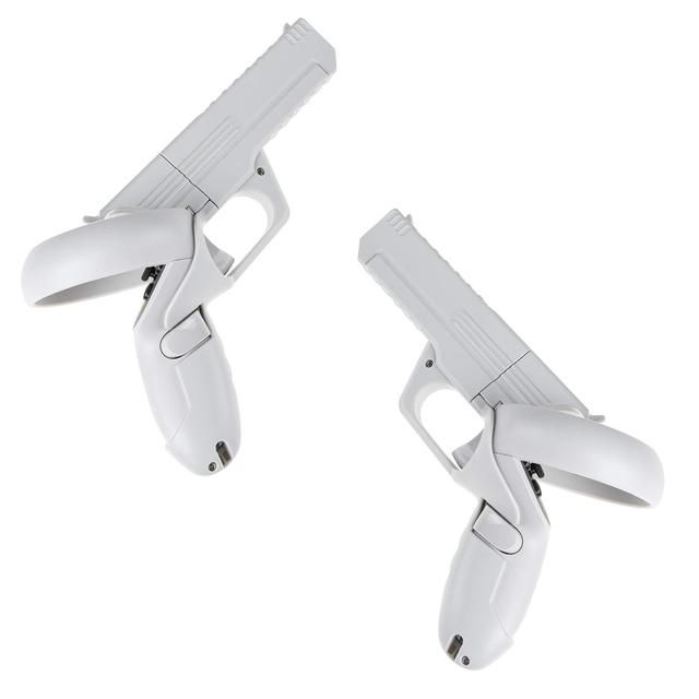VR Shooter Games Pistol For Oculus Quest 2 Gun Stock Controller Handle Grip Enhanced FPS Gaming Experience For Quest 2 Case_voghion.com