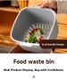 Kitchen Wet Waste Tra Can Handheld Desktop With Lid Home Dry Wet Separation Garbage Bin Square Plastic Storage Buet_voghion.com