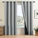 full blackout heat insulation curtains for bedroom with black lining room darkening noise reduction curtains_voghion.com
