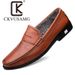 CKVUSAMG men's shoes spring men's casual toe shoes genuine leather British boat shoes driving lazy shoes one-step_voghion.com
