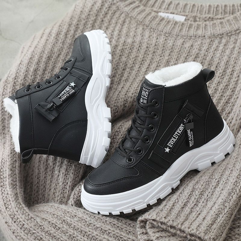 Nouvelles chaussures décontractées et en cachemire pour femmes, grandes tailles, pour l'hiver_voghion.com