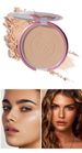Clock Kompaktpuder – Langanhaltende Ölkontrolle und Porenverfeinerung, wasserfest und schweißfest, reisefreundlich mit Spiegel_voghion.com