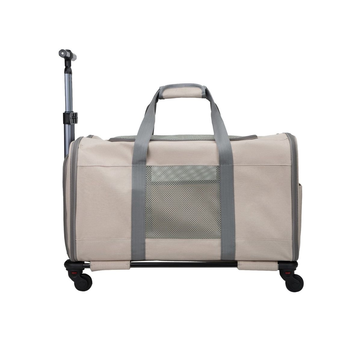 Convertible Outdoor Convenient Foldable Universal Wheel Breathable Trolley Bag Handheld Crossbody Large Capacity Pet_voghion.com
