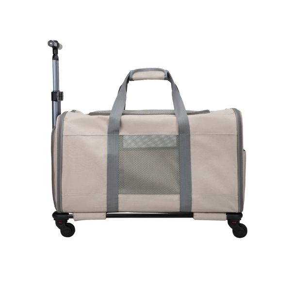 Convertible Outdoor Convenient Foldable Universal Wheel Breathable Trolley Bag Handheld Crossbody Large Capacity Pet_voghion.com