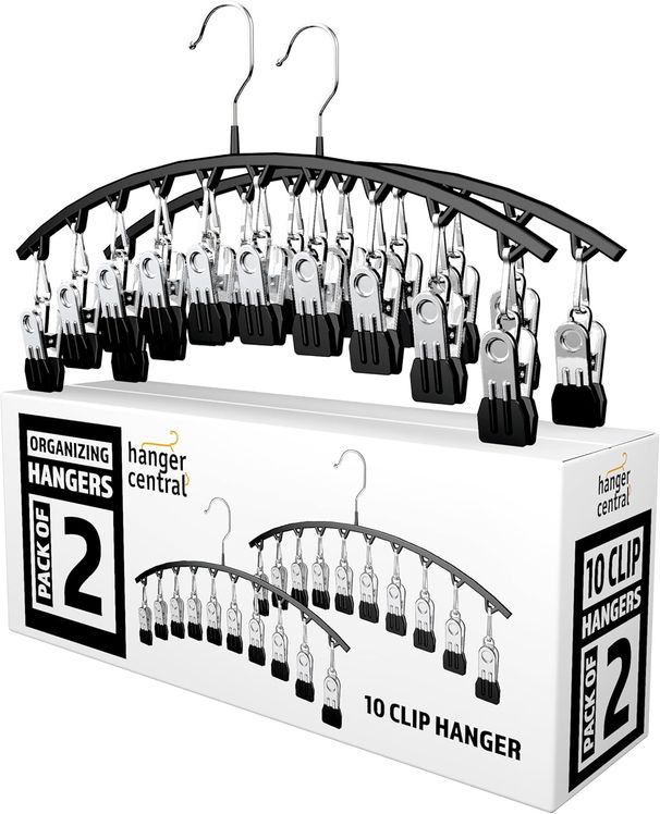 Yoga Pro Confezione da 2 grucce - 10 clip salvaspazio_voghion.com