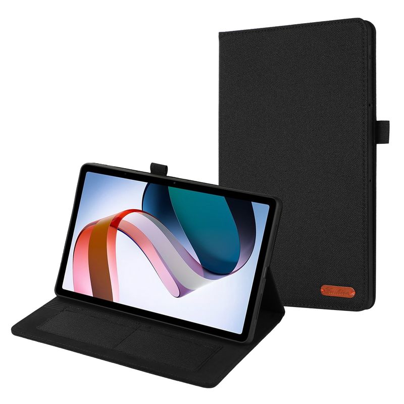 For Xiaomi Redmi Pad 10.61 Fabric Leather Tablet Case(Rose Red)_voghion.com
