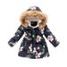 Kid's Clothing Foreign trade hand stuffed cotton girls mid length cotton coat winter new style baby cotton coat children's winter wear_voghion.com