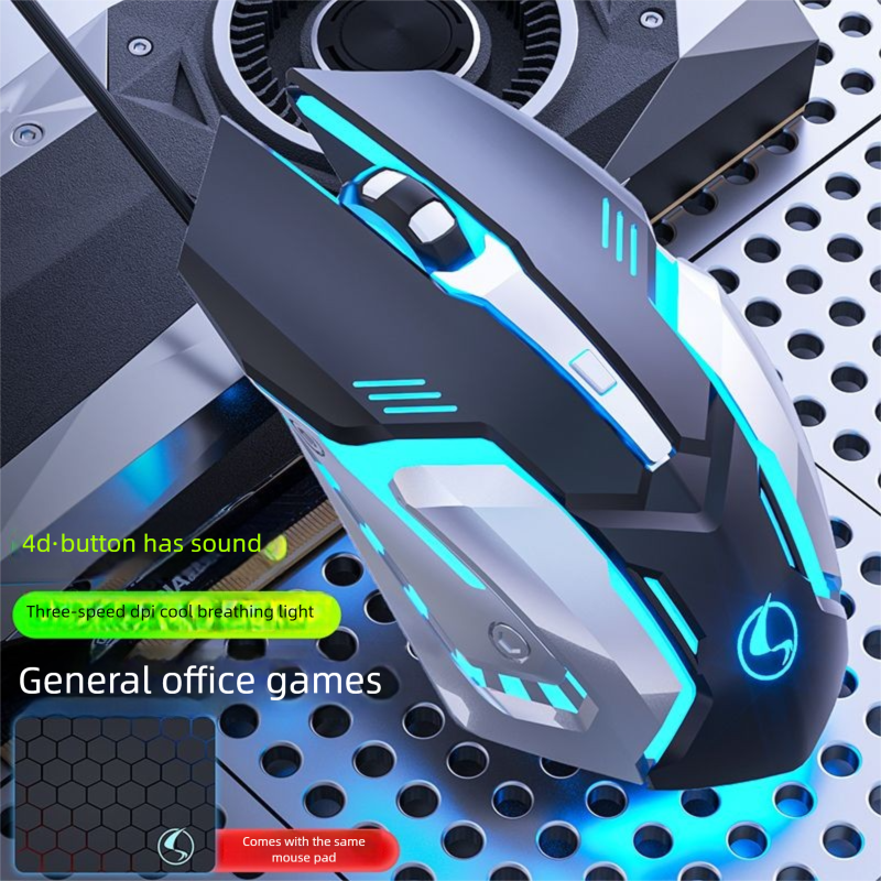 Saifeyang M9 Wired Mouse Gaming Silent Mechanical E-sports Office Desktop Computer Laptop USB Universal_voghion.com