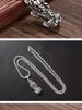Lucky Money Pixiu Silver Plated Pendant Female Domineering Trendy Retro Old Ethnic Style Imitation Thai Silver Necklace Men_voghion.com