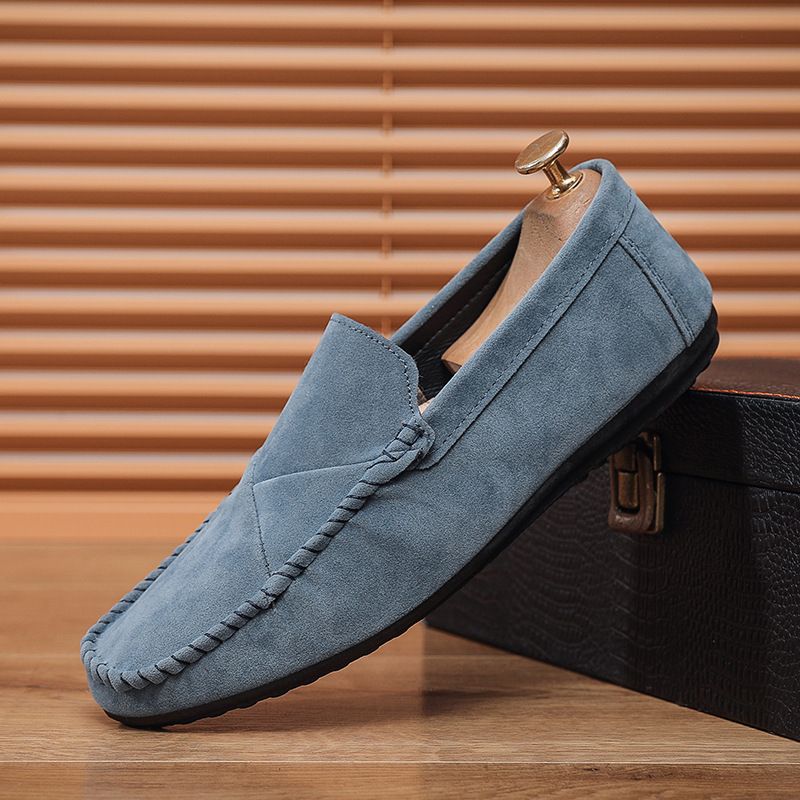 Conjunto de zapatillas de deporte de un solo paso, informales, versátiles y de verano, zapatos de conducción de caña baja y modernos, zapatos para hombre_voghion.com