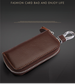 2024 New Genuine Cowhide Car Keycase for Men and Women Cowhide Keychain with Large Capacity Zipper Key Card Bag_voghion.com