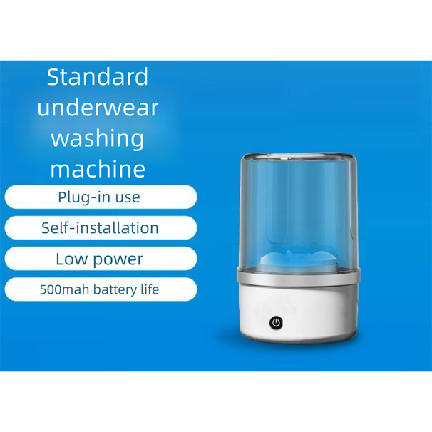 Tragbare Waschmaschine für Unterwäsche, Reise-Wäschebecher, wiederaufladbare kleine Waschmaschine für Unterwäsche und Socken_voghion.com
