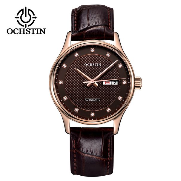 OCHSTIN Men's Steel Shell Fully Automatic Mechanical Watch Double Calendar Watch Hollow Waterproof Mechanical Men's Watch_voghion.com