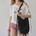 A Bohemian-style Fringed Tote Bag By A Niche Korean Designer, Specially Designed For Women, Is A New Fall/winter 2025 Single-shoulder Crossbody Bag._voghion.com
