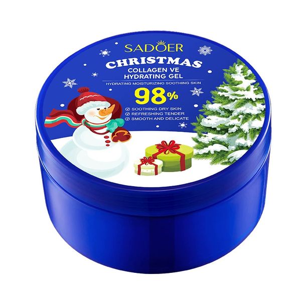 Full English Christmas Pomegranate Moisturizing SADOER Aloe Vera Gel Face Cream_voghion.com