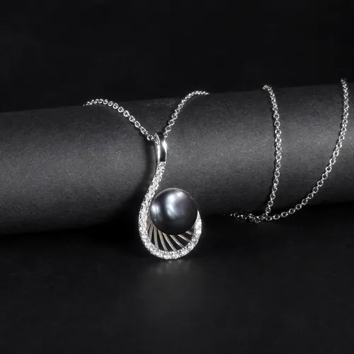 S925 Sëlwer Natierlech Séisswaasserperl Halskette Moud Liicht Luxus Ins Perséinlechkeet Temperament Schléissebeenkette Sterling Sëlwer Halskette Anhänger_voghion.com