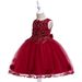 Baby clothes Children's dress three-dimensional flower flower child wedding dress girl dress Peng Peng princess children's dress_voghion.com