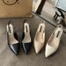 French Style Slim Heel High-heeled Apricot Colored Sandals, Women's Shoes, Spring And Summer New Styles, Niche Design_voghion.com