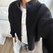 New Zipper Cardigan Stand Collar Sweater Men's Autumn Loose Lazy Knitted American Style Jacket_voghion.com