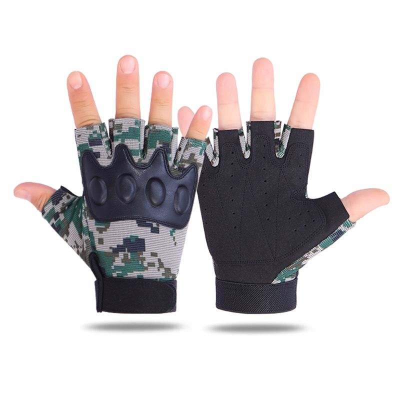 Taktické rukavice Taktické rukavice s půlprstovou podrážkou pro muže a ženy, maskovací, bojové, speciální jednotky, tréninkové, fitness, outdoorové, sportovní, cyklistické rukavice_voghion.com