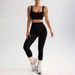 Quick-Drying Clothing Set Shockproof Sports Bra Vest Yoga Pants Fitness Trousers_voghion.com