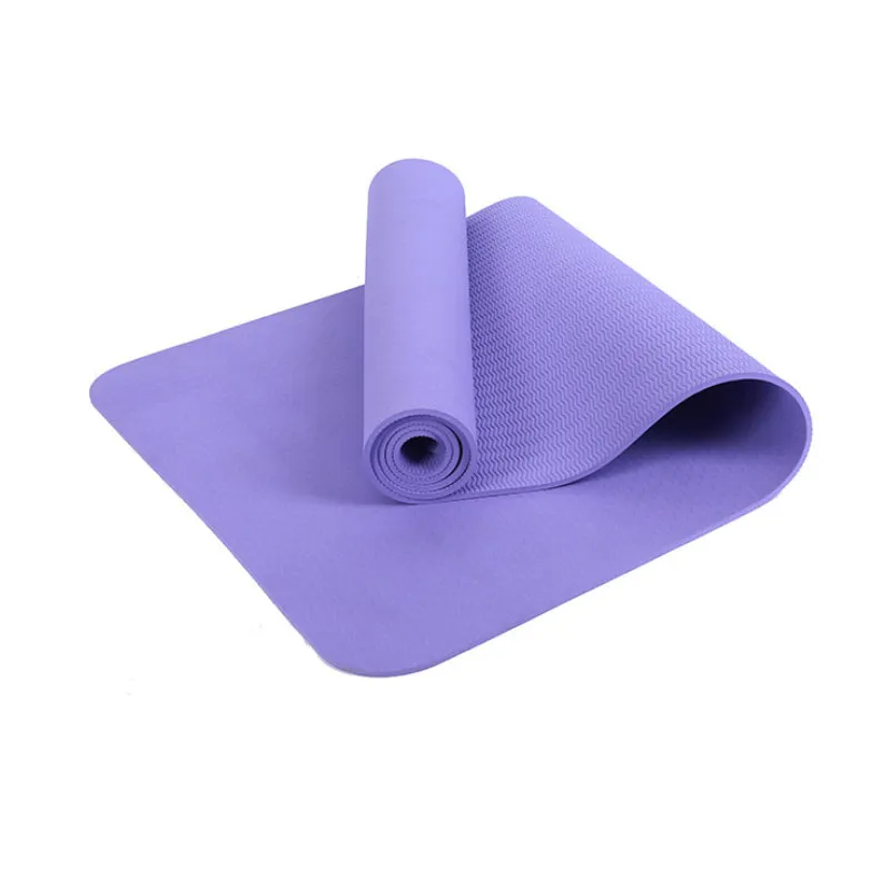 Tpe Non-slip Monochrome Two-color Yoga Mat Thickened Odorless Sports Mat Explosion-proof Beginner Sports Fitness Mat_voghion.com