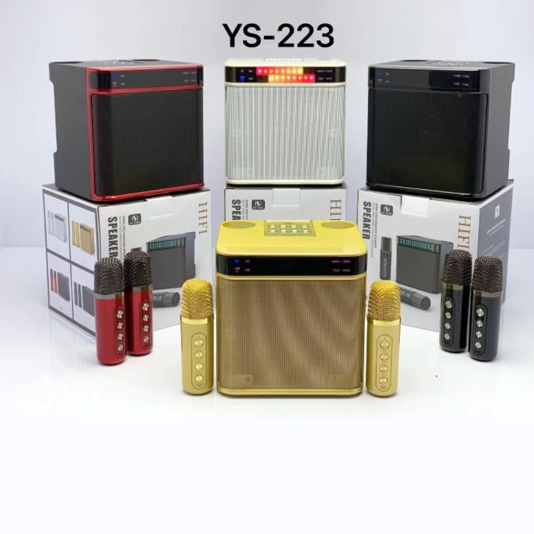 Flashing light portable Bluetooth speaker YS-223 with variable sound and multiple phone connections ￥￥ Dual wireless_voghion.com