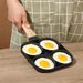 New Aluminum Four-Hole Multi-Hole Burger Large Handle Non-Slip Flat Pan Non-Stick Egg Frying Magic Tool_voghion.com