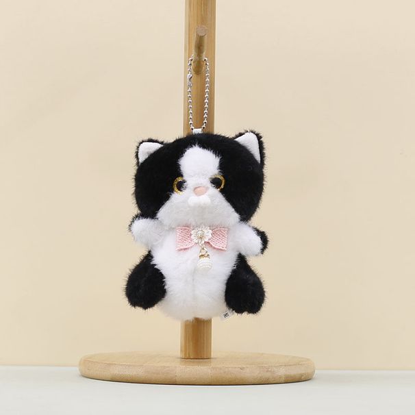 Plüsch-Katzen-Schlüsselanhänger mit PP-Baumwollfüllung für eine niedliche Dekotasche_voghion.com