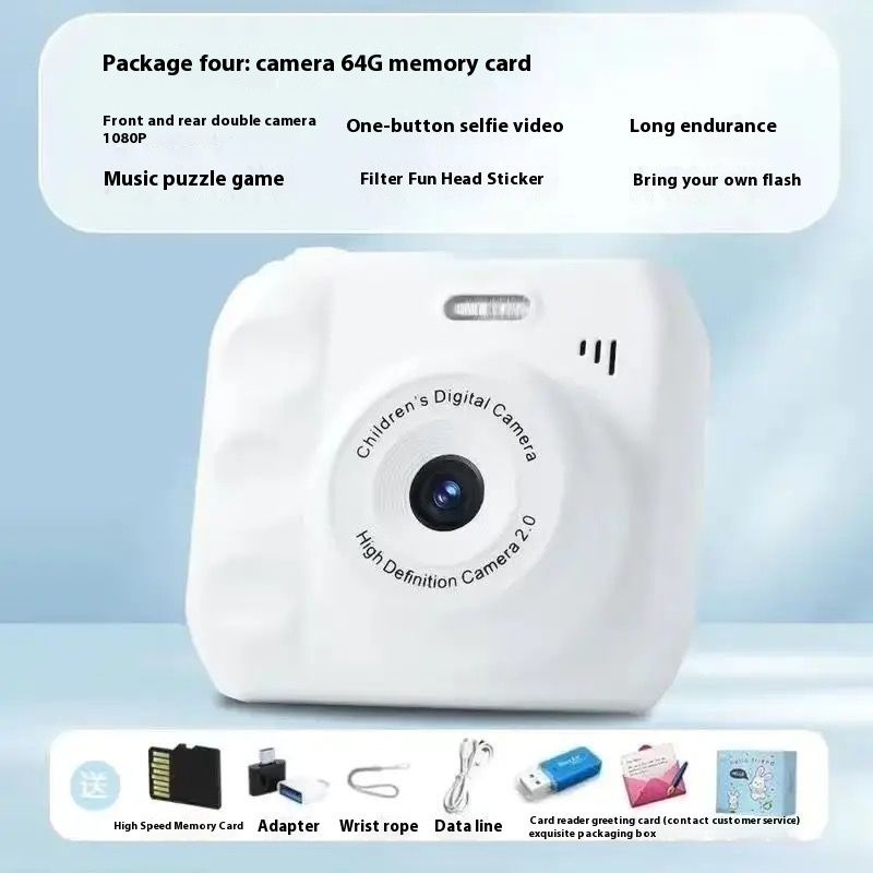 Xiaomi Youpin HD Cute Dual Digital Polaroid Student Campus lahko posname fotografije in jih prenese v mobilni fotoaparat_voghion.com