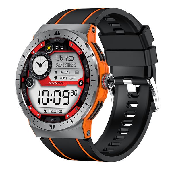 Orologio intelligente HK52 per uomo con chiamate Bluetooth, display AMOLED da 1,43", NFC, monitoraggio multi-sport, frequenza cardiaca e pressione sanguigna_voghion.com