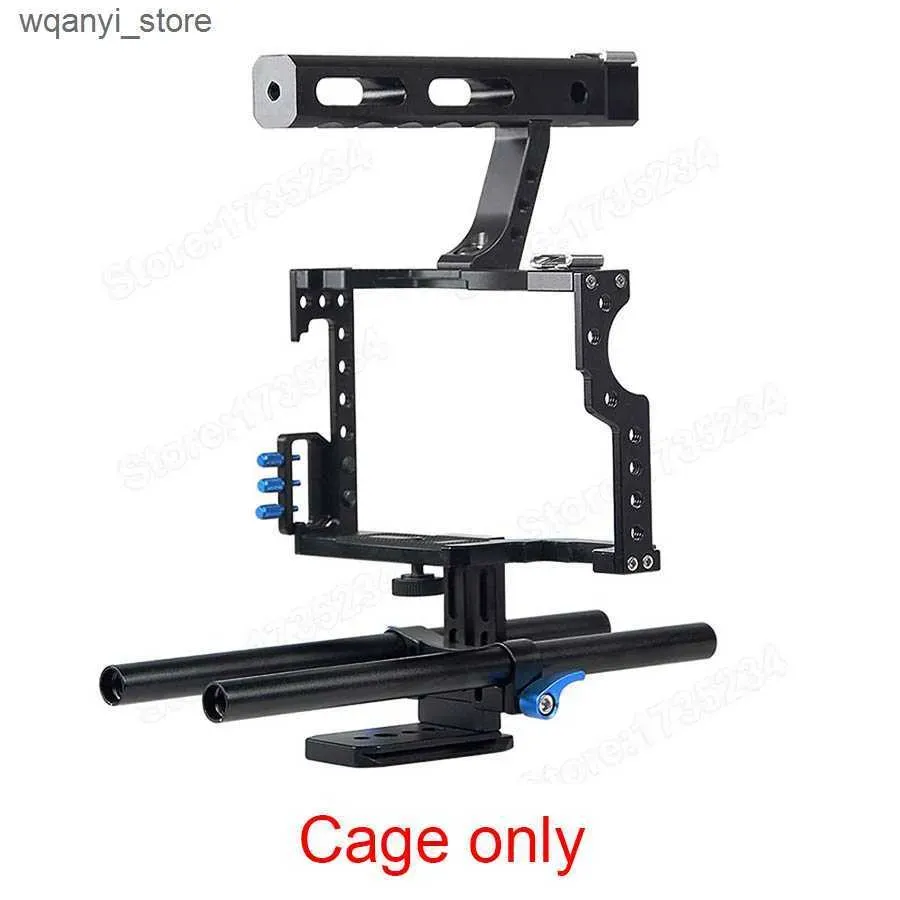 Stabilizatori A7 video stabilizator ručka kaveza za kameru Dsrl bušilica za GH4 A6300 A6500 A7S A7R A7Rii A7Sii filmski kavezi_voghion.com