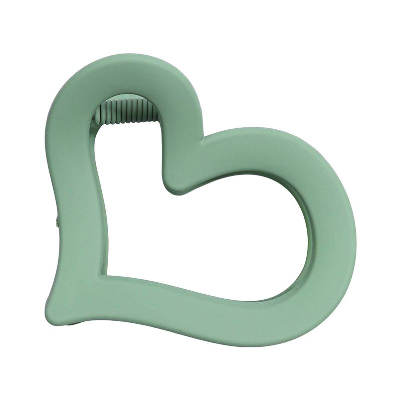 Colorful Sweet Hollow Love Heart Claw Clip - Valentine's Date Photo Back-of-Head Hair Clip For Updos - Romantic Shark Clip_voghion.com