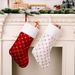 Home & Garden New Christmas Decoration High-end Christmas Stocking Red Christmas Stocking Gift Bag Tree Hanging Gift Socks_voghion.com