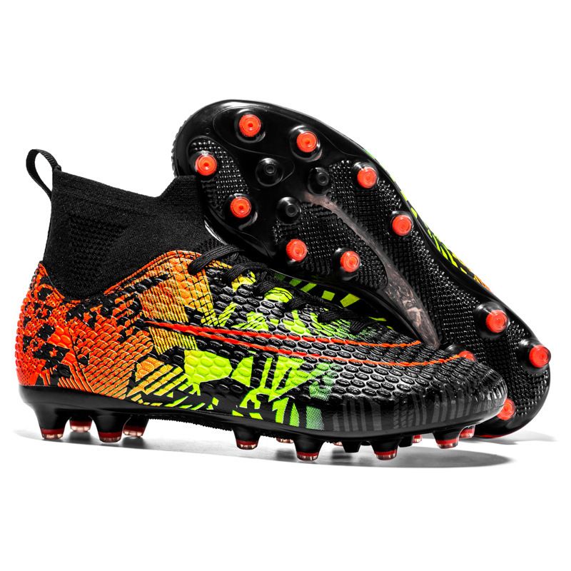 Falcon New High-top Long Soccer TF Broken Spike Special Training Shoes Futebol Modelo Masculino_voghion.com