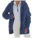 Plush Fleece Zip-Up Hooded Jacket – Cozy Winter Outerwear, Oversized Fit, Deep Pockets, S/M/L/XL/XXL/XXXL_voghion.com