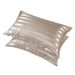 Satin Jacquard Pillowcase Set Luxury Envelope Closure Design With Striped Embroidery Breathable Hypoallergenic Bedding_voghion.com