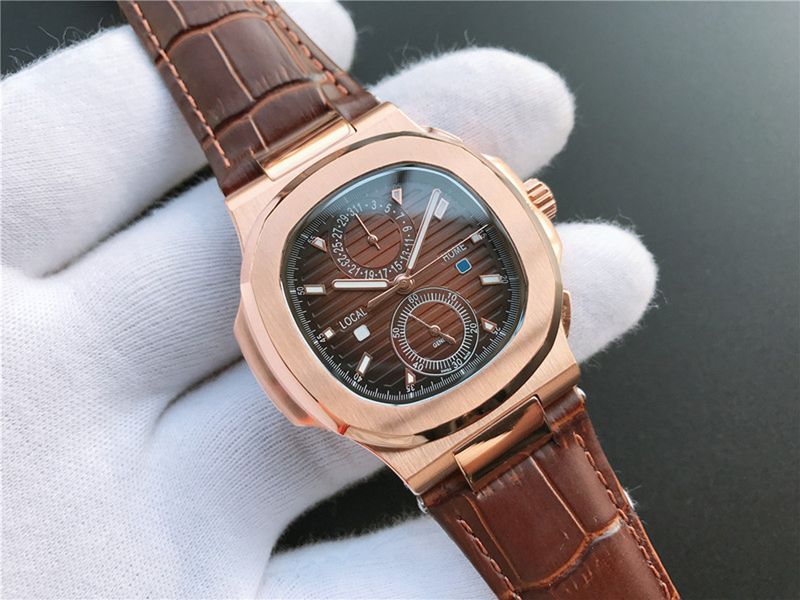 Montre mécanique de luxe entièrement automatique pour homme Nautilus avec bracelet en acier_voghion.com