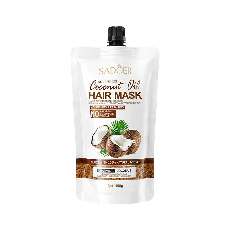 Conditioner SADOER Coconut Oil Nourishes Smooth Hair Mask, Smooth And Fluffy_voghion.com