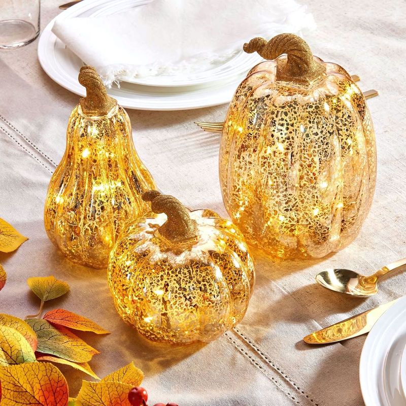 De best verkopende glazen pompoenlantaarns kunnen worden gemengd voor Halloween-decoratiegeschenken, LED-pompoenen_voghion.com