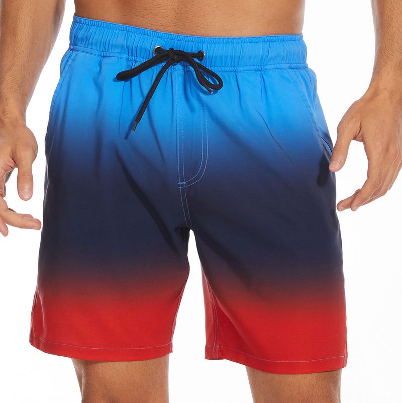 Summer New Men's Shorts Fashion Beach Vacation Beach Pants Men's Large Triangle Mesh Inner_voghion.com