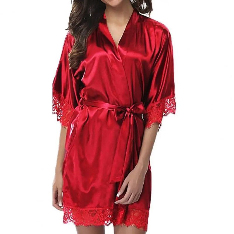 Peignoir doux pour femme, pyjama pour femme, vêtements de nuit pour la maison_voghion.com