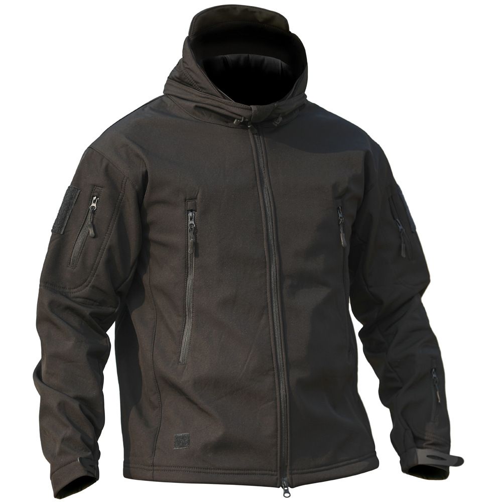 Men's Outdoor Cold-Proof Three-in-One Hiking Jacket Warm Waterproof Fleece Lining Autumn Winter Soft Shell Multi-Pocket_voghion.com