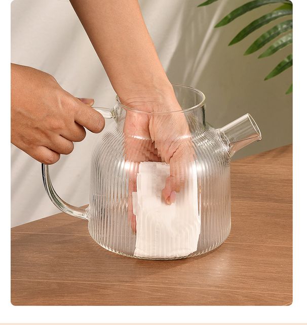 Tetera eléctrica de vidrio de 1.2 L: tetera automática multifunción para el hogar y la oficina. Hervirá agua, preparará infusiones y mantendrá caliente. Vidrio de borosilicato sin BPA._voghion.com