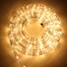 LED Round Tube String Lights - 220V Waterproof Decorative Lights (8 Modes, IP44, 10M-100M Lengths, Warm White/Cool White/Blue/RGB)_voghion.com